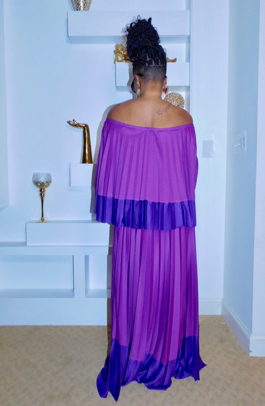 The Getaway Skirt Set Purple
