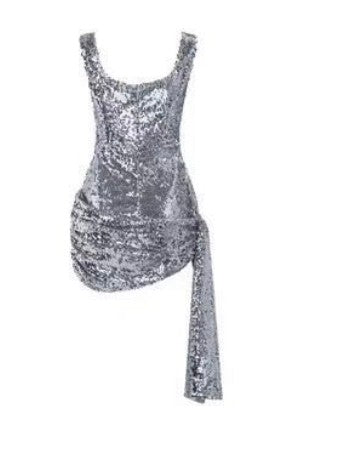 Silver shinny Dress